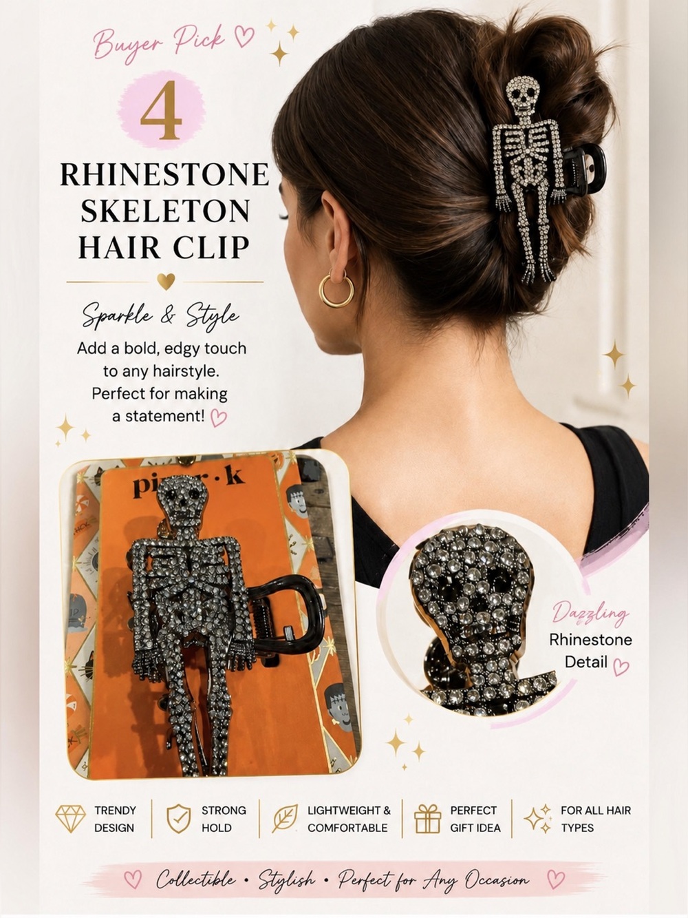 Spooky Hair Clips - Buyer Pick - Picture 5 of 5